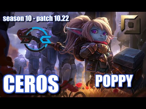 【日本サーバー/Duo Yutapon】DFM Ceros ポッピー(Poppy) VS ナー(Gnar) TOP - Patch10.22 JP Ranked【LoL】