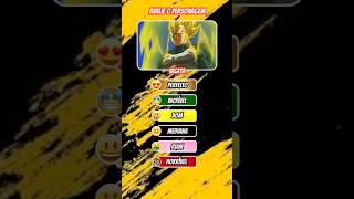 AVALIE O PERSONAGEM DE ANIME • PARTE 2 #animequiz #shorts #quizdragonball