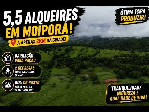 Chácara à Venda em Moiporá GO | 5,5 Alqueires | Apenas 2 km da Cidade