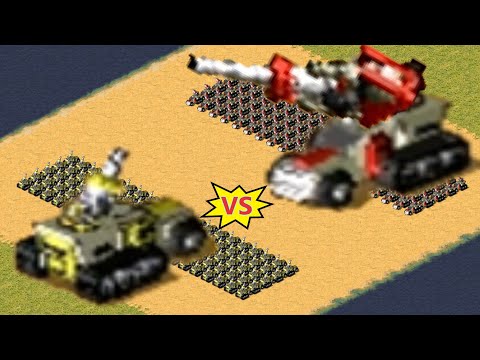 Flak Track vs Flak Cannon Track - Red Alert 2
