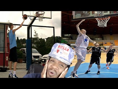 TALLEST 15 YEAR OLD IN THE WORLD! 7'6 180 POUND ROBERT BOBROCZKYI HIGHLIGHTS REACTION