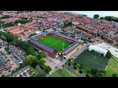 Drone shots voetbal stadion