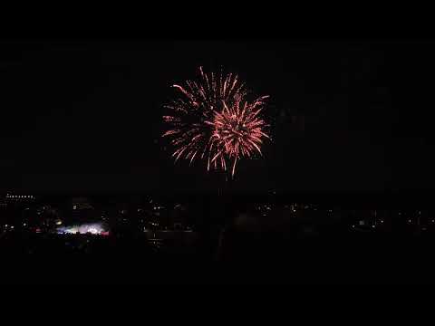 Feuerwerk beim Schützenfest in Ratingen-Lintorf | Drohnenaufnahmen | 16.08.2025