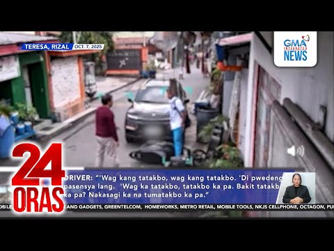 Driver who hit rider in viral vid loses license | 24 Oras