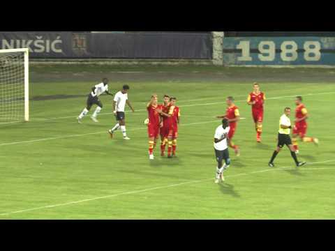 Boris Cmiljanić goal, Montenegro U21 vs France U20