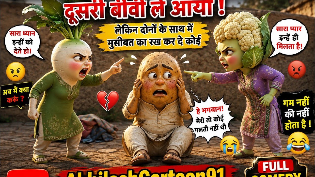 Do Biwiyan Aur Bechara Aloo! Anokhi Family Story 😂| Ek#AlooKiDoBiwiyan#AlooStory