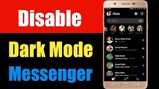 How To Disable Dark Mode On Facebook Messenger ios And Android | Turn off Messenger Dark Mode