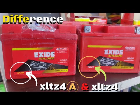 Exide Bike Battery XLTZ4A Vs XLTZ4 Difference | What is the difference between XLTZ4A & XLTZ4?