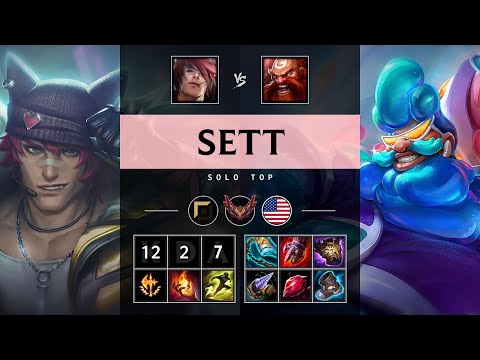 Sett Top vs Gragas - NA Grandmaster Patch 25.18