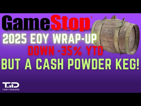 GME 2025 EOY Wrap-Up. A Cash Powder Keg, but down 35% YTD in 2025