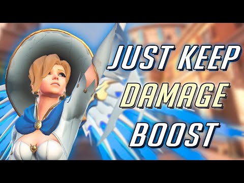 Just Keep Damage Boost 😌 Overwatch 2 Mercy Gameplay