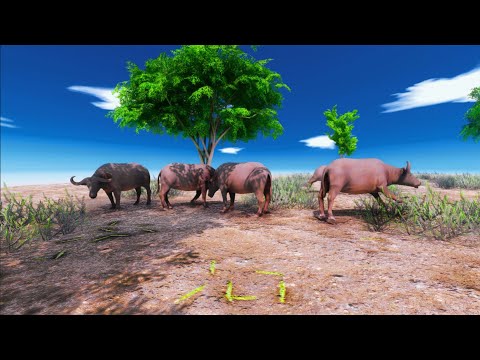 Machimosaurus Rex hunting prey | Animal Revolt Battle Simulator FULL HD