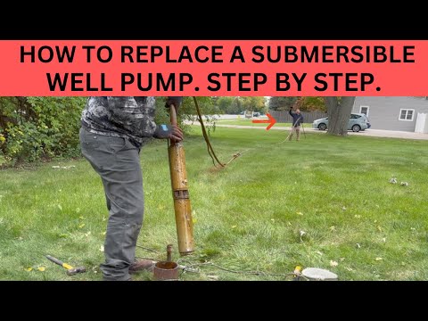 replacing a submersible well pump step by step