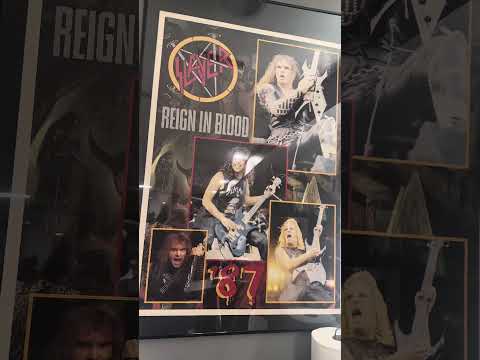Vintage poster tour! #metalfans #guitar #slayer