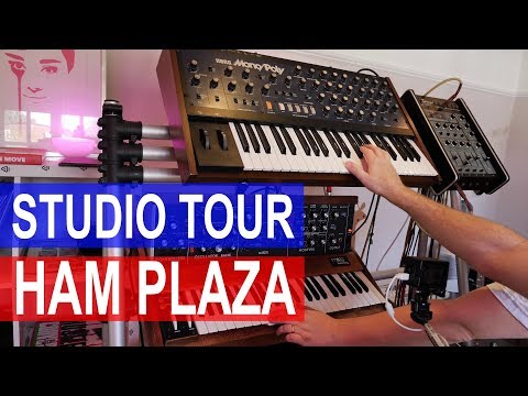 Studio Tour: Ham Plaza - synths a plenty