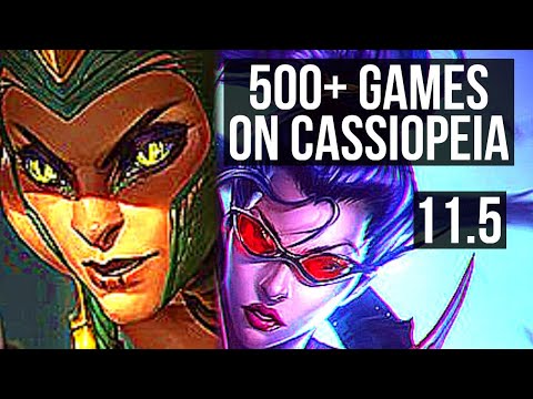 CASSIOPEIA & Rell vs VAYNE & Gragas (ADC) | 500+ games, 11/4/15, Dominating | KR Grandmaster | v11.5