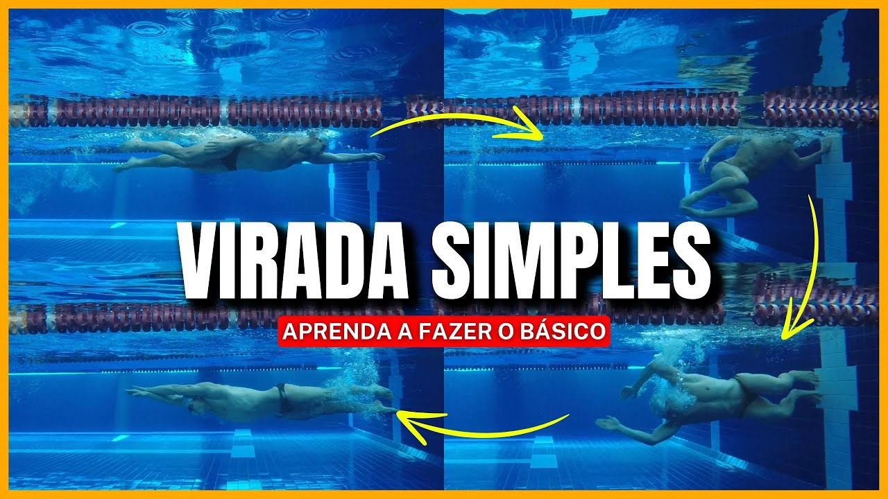✅ [APRENDA] VIRADA SIMPLES DO NADO CRAWL - COMO BATER A MÃO E VOLTAR NADANDO NA NATAÇÃO
