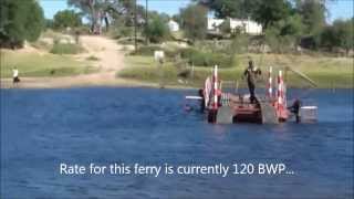 preview picture of video 'Boteti river ferry, entrance to Makgadikgadi NP'