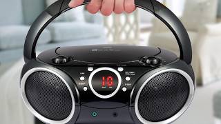🎶 Singing Wood Portable CD Player – Classic Sound Anywhere