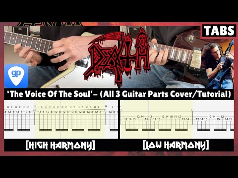 Voice of The Soul - Death (Full Guitar Cover with Screen TABS) Tutorial | Lesson | How To Play 🤘🎸