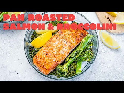 Sheet Pan Roasted Salmon + Broccolini 🥦