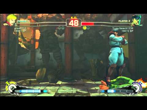 SSF4 Rank Match  green212 (KE)  vs  Yuza beach1234 (DI)