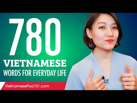 780 Vietnamese Words for Everyday Life - Basic Vocabulary #39