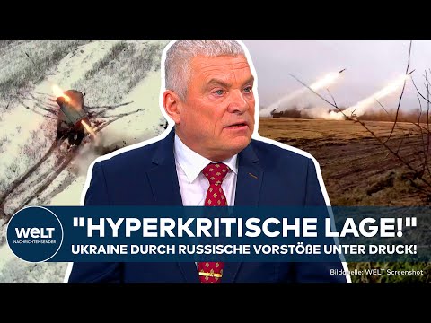 PUTINS KRIEG: General a.D. "Es kommt zu viel an die Front!" Russische Vorstöße gegen Ukraine!
