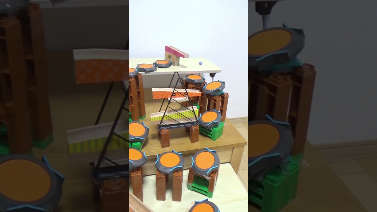 Marble Run × Trick Shots ☆ おもちゃピタゴラ295(ver2) #marblerun #asmr  #shorts