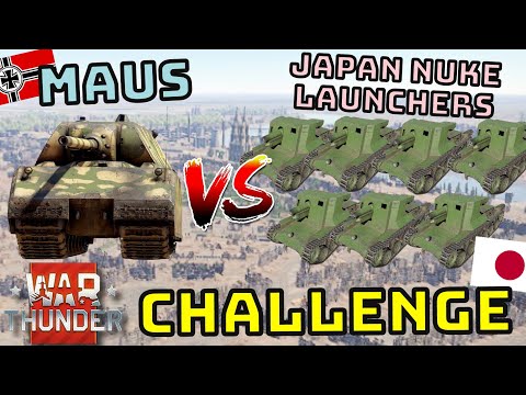MAUS VS HO-RO - CHALLANGE! - Can Maus Win Against Japan's Mini Nuke Launchers? - WAR THUNDER