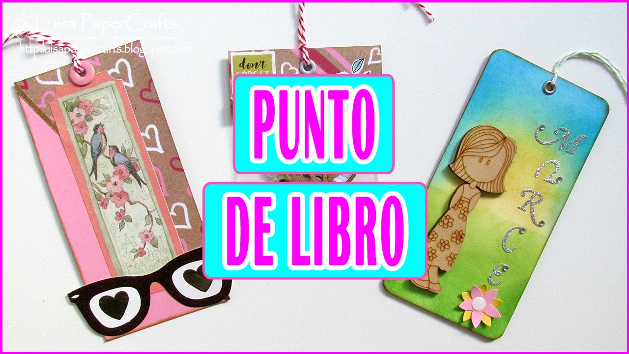 How to make a bookmark | DIY 3 ideas of bookmarks | Tutorial Luisa PaperCrafts