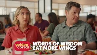Golden Corral 2025 "Words Sink In" AYCE Wings, Eng