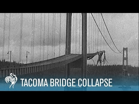 Tacoma Bridge Collapse: The Wobbliest Bridge in the World? (1940) | British Pathé