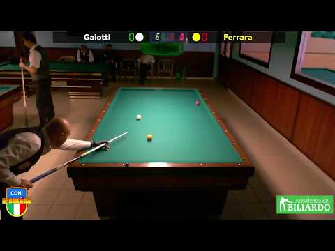 Ferrara vs Gaiotti - Ottavi Camp.ITA Biathlon 2017/18 Accademia del Biliardo Terni 15-16/9/2018