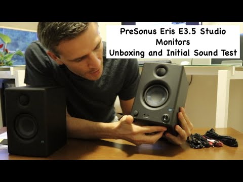 PreSonus Eris E3.5 Studio Monitors: Unboxing
