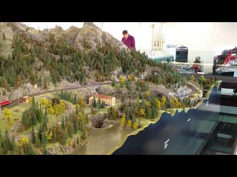 Gotthard railway model, Swiss Transport Museum (Verkehrshaus der Schweiz), Lucerne, Switzerland.