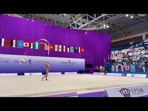 Anna Popova Ribbon AA 1st UAE Gymnastika Cup 2022