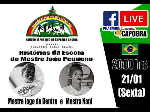 263ª LIVE NA IDENTIDADE DO CAPOEIRA - HISTÓRIAS DO CECA JOÃO PEQUENO