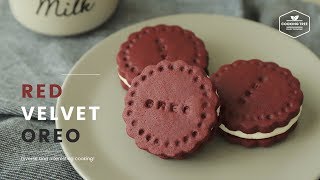 NO 색소! 레드벨벳 오레오 쿠키 만들기 : Red velvet oreo cookies Recipe - Cooking tree 쿠킹트리*Cooking ASMR