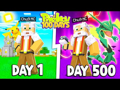 Tóm Tắt 500 Ngày Minecraft Pixelmon Epic SMP Sinh Tồn Siêu Khó [FULL MOVIE]