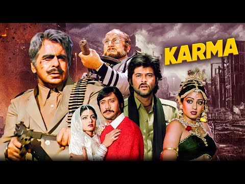 Karma (1986) Full Movie | EPIC PATRIOTIC ACTION | Dilip Kumar, Nutan, Naseeruddin Shah | 80s Classic
