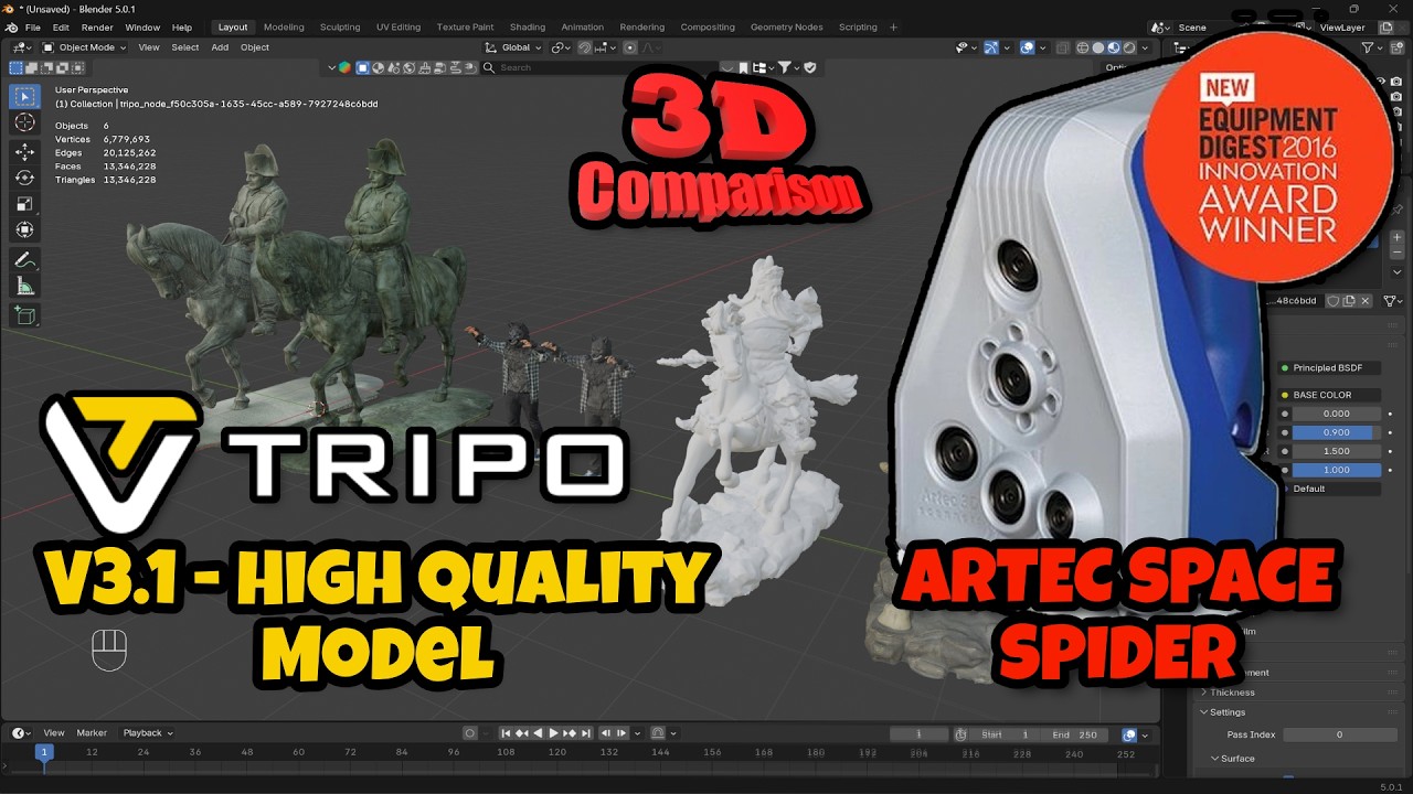3D Generative AI vs Legacy 3D Scanning - Superior Mesh Output Achieved by AI tools #3dgenerativeai