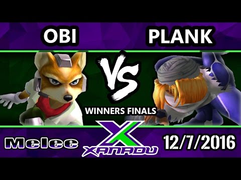 S@X 179 - Obi (Fox) Vs. Plank (Sheik) - SSBM Winners Finals - Smash Melee
