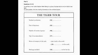 Study English online (B1). Preliminary English Test (PET) Listening Book 5 : Test 1 part 3
