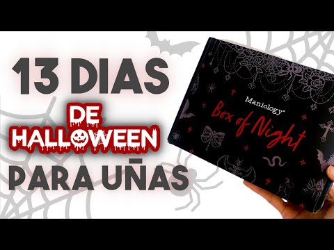 CALENDARIO DE HALLOWEEN PARA UÑAS · BOX OF NIGHT · MANIOLOGY 2024 🎃