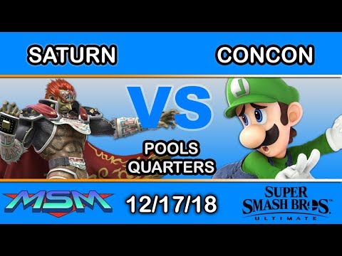 MSM 170 - Saturn (Olimar, Ganondorf) Vs. SS | Concon (Luigi) Pools Winners Quarters - Smash Ultimate
