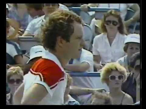 1983 U S  Open :   Scanlon Vs McEnroe (Set 1 Highlights)