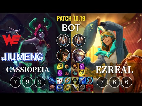 WE Jiumeng Cassiopeia vs Ezreal Bot - KR Patch 10.19