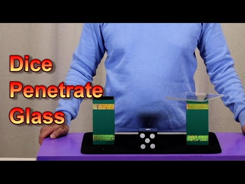 Magic Trick Dice penetrate glass