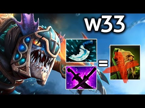 W33 DOTA2 Patch 7.02 [Slark] Easy Counter Lone Druid